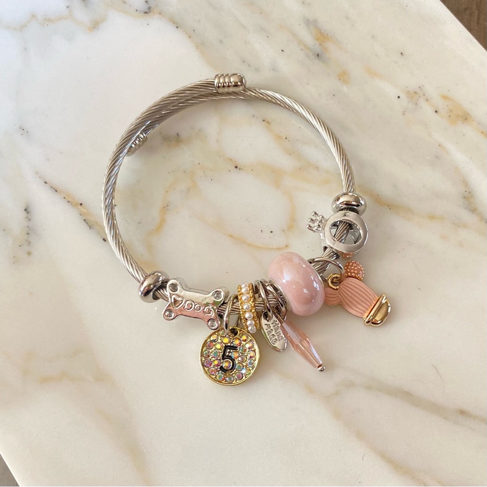 🩷 Charm Bracelet 🐾 STAINLESS STEEL
